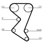 CONTINENTAL CTAM CT1110K2 Hammasrihma komplekt