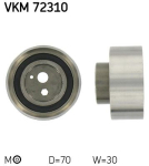 SKF VKM 72310 Pingutusrull,Hammasrihm