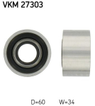 SKF VKM 27303 Seade-/juhtrull,hammasrihm