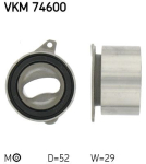 SKF VKM 74600 Pingutusrull,Hammasrihm