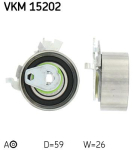 SKF VKM 15202 Pingutusrull,Hammasrihm