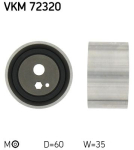 SKF VKM 72320 Pingutusrull,Hammasrihm