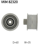 SKF VKM 82320 Seade-/juhtrull,hammasrihm