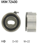 SKF VKM 72400 Pingutusrull,Hammasrihm
