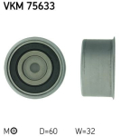 SKF VKM 75633 Pingutusrull,Hammasrihm