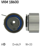 SKF VKM 18600 Pingutusrull,Hammasrihm