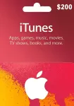 Apple iTunes USA 200 USD Kinkekaart