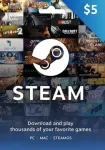 USA Steam 5 Dollar Kinkekaart