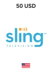USA Sling TV 50 USD Gift Card