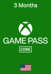USA Xbox Game Pass Core 3 Month Membership