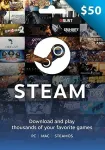 USA Steam 50 Dollar Kinkekaart
