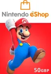 UK Nintendo 50 Nael eShop Kinkekaart
