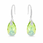 H&otilde;bedased k&otilde;rvar&otilde;ngad &bdquo;Baroque III (Peridot AB)&ldquo; Swarovski&reg; kristallidega