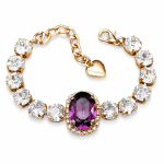 K&auml;ev&otilde;ru naistele DiamondSky &bdquo;Sofia II (Amethyst)&ldquo; Swarovski kristallidega