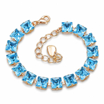 K&auml;ev&otilde;ru naistele DiamondSky &bdquo;Princess (Aquamarine Blue)&ldquo; Swarovski kristallidega