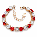 K&auml;ev&otilde;ru naistele DiamondSky &bdquo;Sulle II (Siam / Crystal)&ldquo; Swarovski&reg; kristallidega