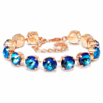 K&auml;ev&otilde;ru naistele DiamondSky &bdquo;Eeden (Bermuda Blue)&ldquo; Swarovski kristallidega