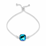H&otilde;bedast k&auml;ev&otilde;ru naistele DiamondSky &bdquo;Pimestav S&auml;ra (Bermuda Blue)&ldquo; Swarovski kristallidega