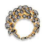 Pross naistele DiamondSky &bdquo;Kristalliharu (Jet Hematite)&ldquo; Swarovski kristallidega
