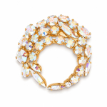 Pross naistele DiamondSky &bdquo;Crystal Branch (Aurora Borealis)&ldquo; Swarovski kristallidega