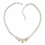 Pulmakaelakee &bdquo;Leonora (Golden Shadow)&ldquo; Swarovski&reg; kristallidega