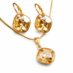 Ehtekomplekt naistele &bdquo;Glare IV (Golden Shadow)&ldquo; Swarovski&reg; kristallidega