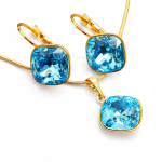 Ehtekomplekt naistele &bdquo;Glare IV (Aqua G)&ldquo; Swarovski&reg; kristallidega