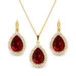 Ehtekomplekt naistele &bdquo;Celestial Drop (Siam)&ldquo; Swarovski&reg; kristallidega