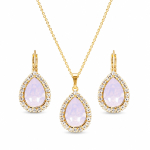 Ehtekomplekt naistele &bdquo;Celestial Drop (Rose Water Opal)&ldquo; Swarovski&reg; kristallidega