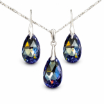 H&otilde;bedane ehtekomplekt naistele &bdquo;Baroque (Tanzanite AB)&ldquo; Swarovski&reg; kristallidega