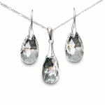 H&otilde;bedane ehtekomplekt naistele &bdquo;Baroque&ldquo; Swarovski&reg; kristallidega