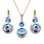 Ehtekomplekt naistele &bdquo;Clarice VI (Light Sapphire Shimmer)&ldquo; Swarovski&reg; kristallidega