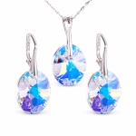 H&otilde;bedane ehtekomplekt naistele &bdquo;Reflection (Aurora Borealis)&ldquo; Swarovski&reg; kristallidega