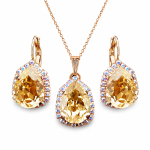 Ehtekomplekt naistele &bdquo;Celestial Drop III (Golden Shadow)&ldquo; Swarovski&reg; kristallidega