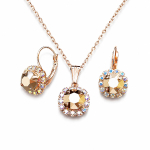 Ehtekomplekt naistele &bdquo;Glory II (Rose Gold)&ldquo; Swarovski&reg; kristallidega