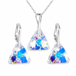 H&otilde;bedane ehtekomplekt naistele &bdquo;Osiris (Aurora Borealis)&ldquo; Swarovski&reg; kristallidega
