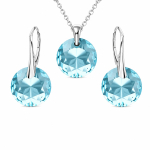 H&otilde;bedane ehtekomplekt naistele &bdquo;Marianne (Aquamarine)&ldquo; Swarovski&reg; kristallidega