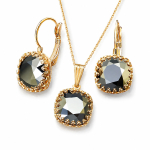 Ehtekomplekt naistele &bdquo;Vintage V (Light Chrome)&ldquo; Swarovski&reg; kristallidega