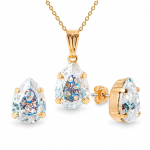 Ehtekomplekt naistele &bdquo;Venus II (White Patina)&ldquo; Swarovski&reg; kristallidega