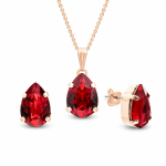 Ehtekomplekt naistele &bdquo;Venus II (Siam)&ldquo; Swarovski&reg; kristallidega