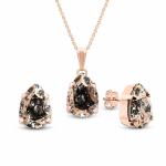 Ehtekomplekt naistele &bdquo;Venus II (Rose Patina)&ldquo; Swarovski&reg; kristallidega