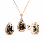 Ehtekomplekt naistele &bdquo;Venus II (Gold Patina)&ldquo; Swarovski&reg; kristallidega