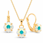 Ehtekomplekt naistele &bdquo;Magical Square (Aurora Borealis)&ldquo; Swarovski&reg; kristallidega