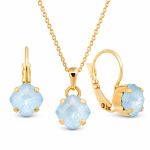 Ehtekomplekt naistele &bdquo;Magical Square (Sky Ignite)&ldquo; Swarovski&reg; kristallidega
