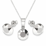 H&otilde;bedane ehtekomplekt naistele &bdquo;Classic (Light Chrome)&ldquo; Swarovski&reg; kristallidega