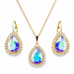 Ehtekomplekt naistele &bdquo;Celestial Drop (Aurora Borealis)&ldquo; Swarovski&reg; kristallidega