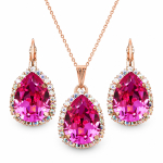 Ehtekomplekt naistele &bdquo;Celestial Drop III (Rose)&ldquo; Swarovski&reg; kristallidega