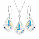 H&otilde;bedane ehtekomplekt naistele &bdquo;Baroque IV (Aurora Borealis)&ldquo; Swarovski&reg; kristallidega