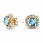K&otilde;rvar&otilde;ngad &bdquo;Glory III (Aquamarine Blue)&ldquo; Swarovski&reg; kristallidega