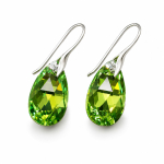 H&otilde;bedased k&otilde;rvar&otilde;ngad &bdquo;Baroque (Peridot AB)&ldquo; Swarovski&reg; kristallidega